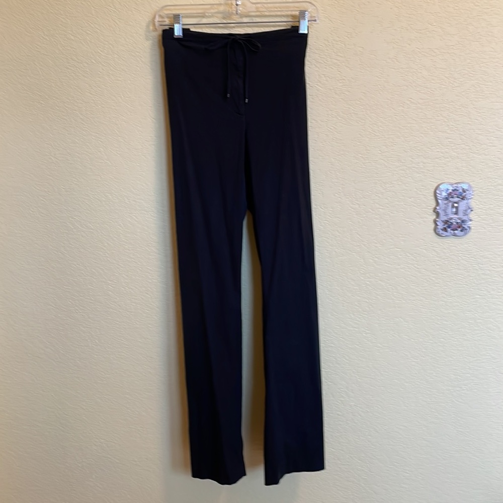 Coset Clear Out Eli Tahari Black Athletic Pants Elastic and Drawstring Waist, - Picture 4 of 4